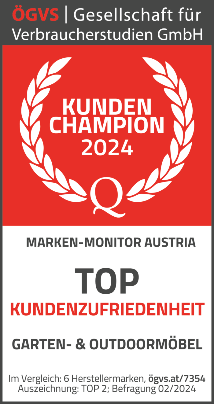 Gütesiegel für Top Kundenzufriedenheit im Hochformat